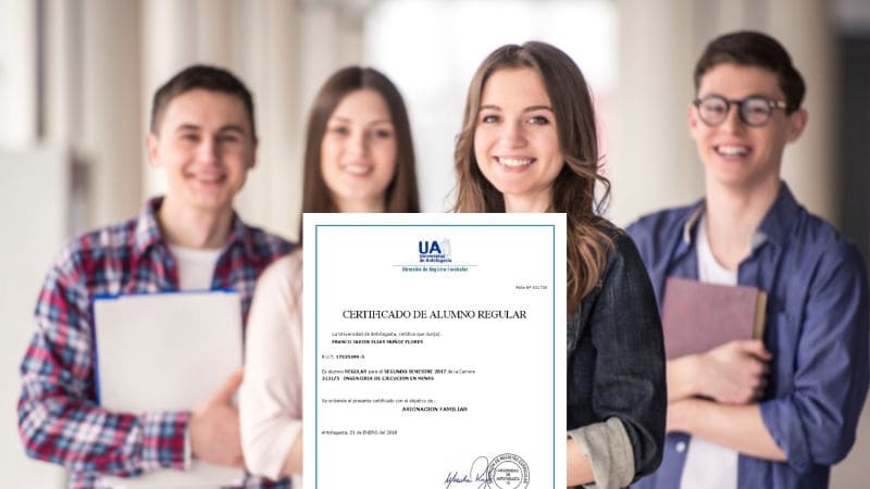 certificado de alumno regular en Chile
