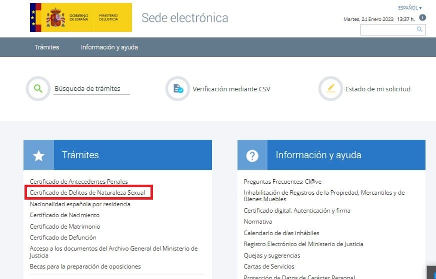 Todo Sobre El Certificado De Delitos Sexuales Que Se Utiliza En España Certificado Digital 【2024 2090