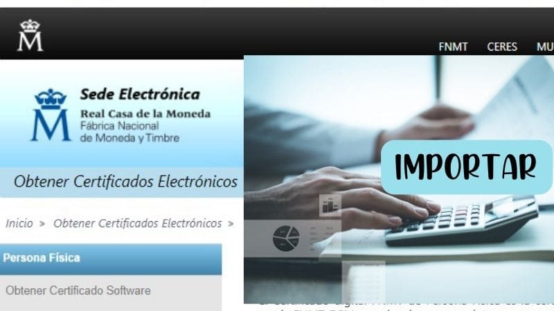 importar certificado digital de España